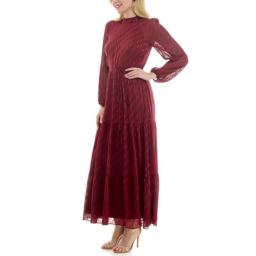 Image of Maison Tara Women's Printed Long Sleeve Maxi Dress
