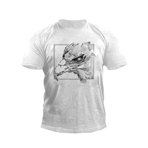 T-shirt vintage en coton pour homme avec un imprimé graphique tendance