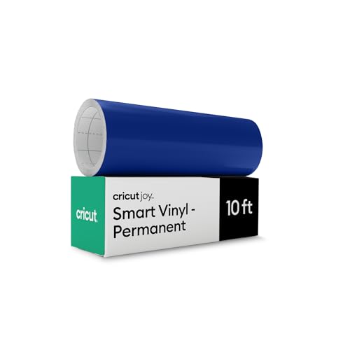 Cricut Vinyle Adhésif Permanent – Bleu océan – 14 cm x 3 m | Rouleau de Vinyle Adhésif Cricut Joy Smart Vinyl | Idéal pour Tasses, Verre, Fenêtres,...