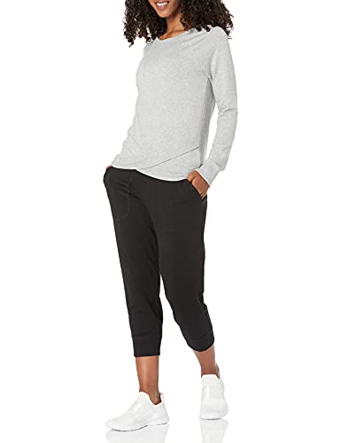 Amazon Essentials Women's Studio Terry Long-Sleeve Cross-Front Sweatshirt