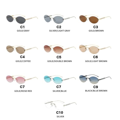 Lunettes de soleil ovales de luxe pour sublimer vos voyages d'été - 2