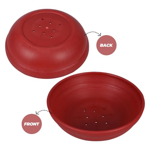 Image of Pigeon Nest Egg Basin 9.25X9.25X2.67In Reusable Plastic Bird Nesting Bowl for Small Pet Birds Hatching Incubation and Breeding