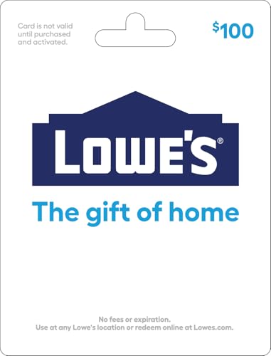Lowe's Physical Gift Card - $100