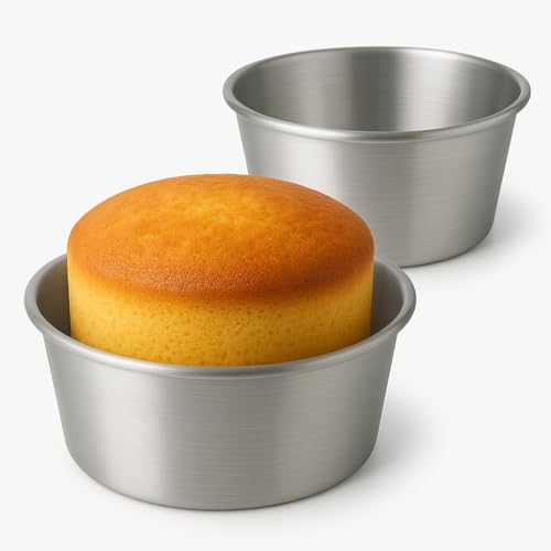 Recopilación de Moldes para tartas y bizcochos . 40 Set 2 Moldes de aluminio para hornear Bizcocho o pastel Molde repostería Molde para Hornear pasteles y todo tipo de Postres (12CM)