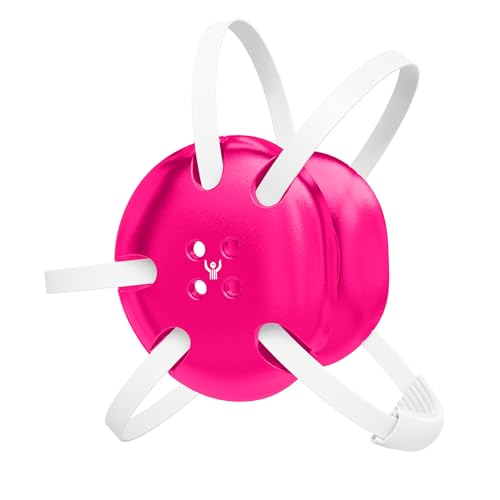 Great Call Athletics | Wrestling Classic Headgear Earguard | Adult Grappling Head Gear | Adjustable Ear Guards White Straps (Pink w/ White Straps)