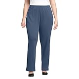 Lands' End Women s Sport Knit Pants Nightfall Blue Petite X-Large