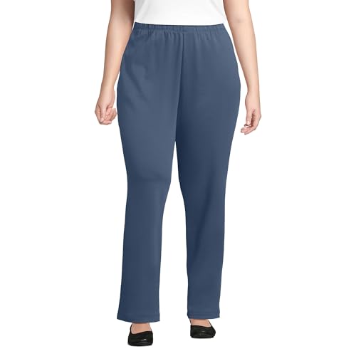 Lands' End Women s Sport Knit Pants Nightfall Blue Petite X-Large