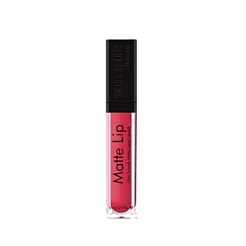 Image of Swiss Beauty Ultra Smooth Matte Lip Liquid Lipstick, Smooth Lip Color, Weightless Finish, Silky Matte Finish, Shade- Valentine Red, 6ml