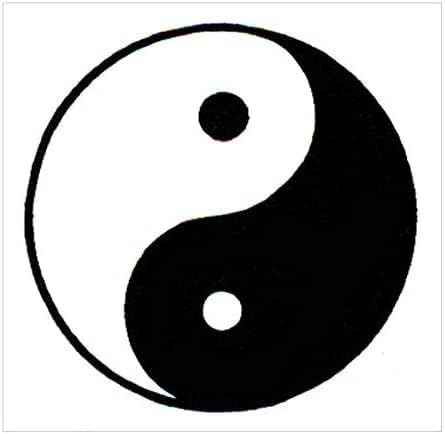 Alfombra redonda Yin Yang para puerta de baño, para entrada interior, 24 x 24 pulgadas, resistente al desgaste, alfombras redondas para cocina