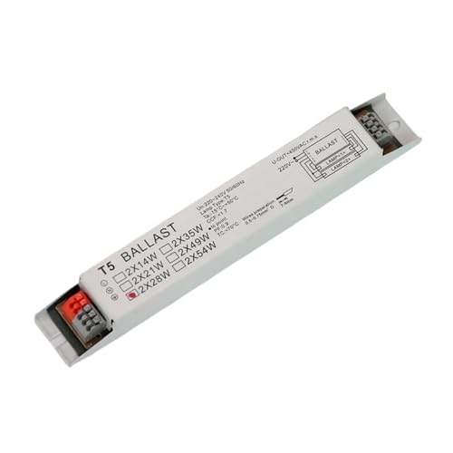 RTRCAGAKM 2 Piezas T5 2X28W 2X14W 2X54W T8 18W 36W 220V 240V 50/60HZ Balasto electrónico de Alta Potencia Lámparas Fluorescentes Balastos electrónicos(T5 2X28W)