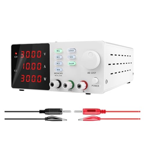 Alimentatore programmabile CC variabile regolatore stabilizzatore di tensione da laboratorio 30 V 10 A interruttore di uscita 60 V 5 A 120 V 3 A 200 V Alta stabilitàSPPS-S3010 bianco