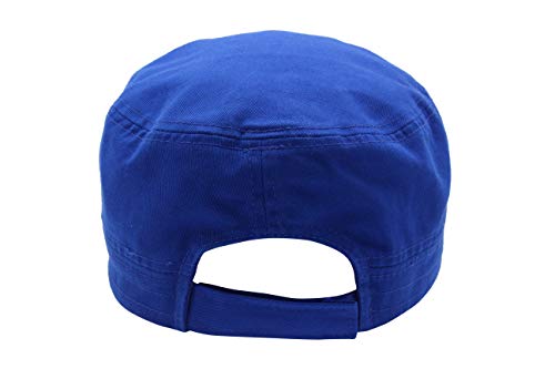 Quality Merchandise Cadet Army Cap - Military Cotton Hat, Roy Royal Blue #TOP5