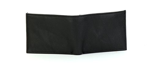 BACCI Mens RFID blocking Wallet - Genuine Leather Bifold Wallet for Men with 1 Hidden Zipper, 2 Cash Pockets,14 Cards, 2 Inner Slots & Double Flap 2 ID Windows - Slim Bifold Wallet (Black)3