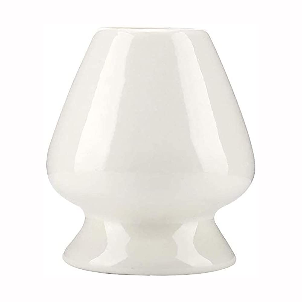 ANCLLO Matcha Whisk Stand Ceramic for Bamboo Matcha Chasen for Tea Set Accessories (White) - Image 2