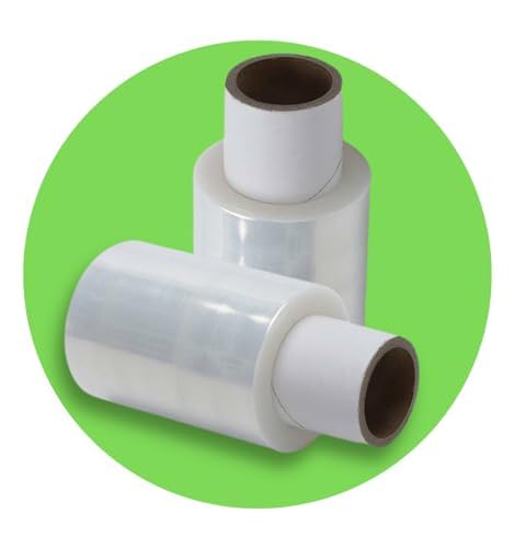 PACKY | 20 Rolls Clear Mini Handy Shrink Wrap | 100mm x 150m x 17mu | Shrink Stretch Wrap Film for Your Packaging Needs