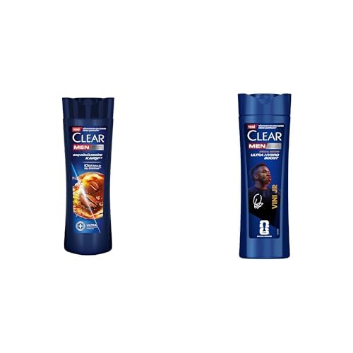 Clear Men Seti | Şampuan Saç Dökülmesine Karşı Kahve Çekirdeği Özü 350 ml x2 + Şampuan Vinícius Júnior 350 ml x2