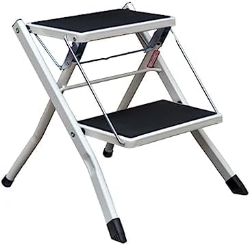Portable Folding 2-Step Stool, Lightweight Anti-Slip Ladder for Adults, Ideal for Kitchen & Closet, Compact & Versatile Step Stool for Home Use