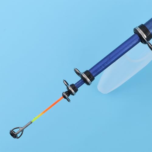 Caña de pesca para mar extensible y ligera con flexibilidad azul 4