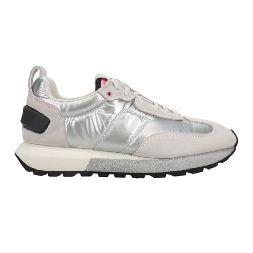 VINTAGE HAVANA Womens Miles Metallic Lace Up Sneakers Shoes Casual - Silver