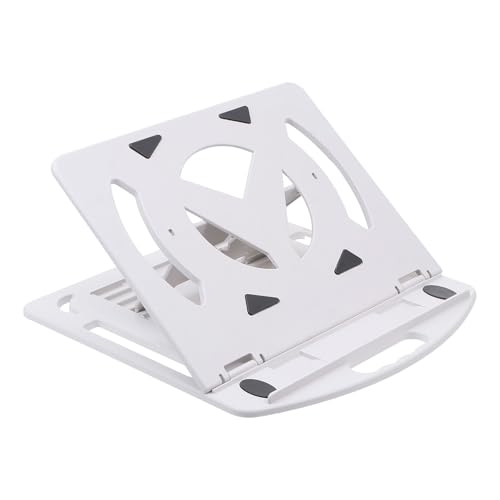 Soporte Giratorio para Laptop con Base Elevada Blanca miniatura 1