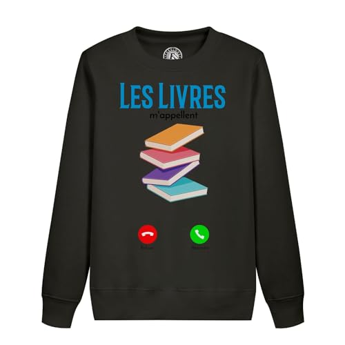 Sweatshirt enfant livres m'appellent pull coton motif littérature jeunesse
