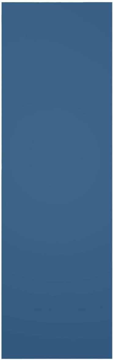 15"W x 36"H True Fit PVC Two Panel Chevron Modern Style Fixed Mount Shutters, Sojourn Blue (Per Pair - Hardware Not Included)