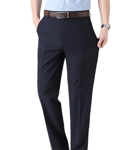 Easemotions - Super Stretch Ice Silk Comfort Everyday Pants, Mens Pants Casual Quick-Drying, Stretch Waist Ice Silk Pant4