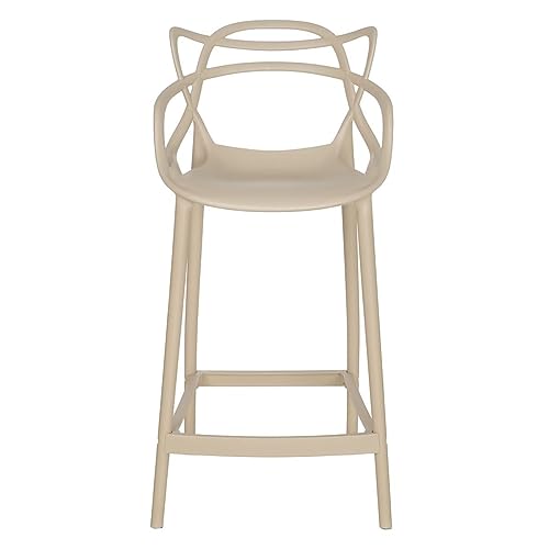 Loft7, Kit 4 banquetas médias bancada cozinha Masters Allegra 66 cm