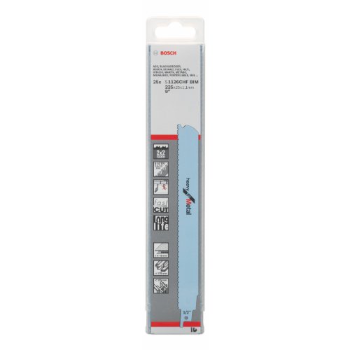 Flash Deals - 40% OFF Bosch 2608657555 Saber Saw Blade S1126 Chf 25 Pcs