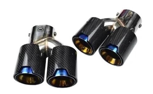 Silencieux d'échappement bleu pour remplacer les sorties ternes de BMW G20 G22 M340i M240i