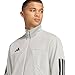 adidas Men's Tiro Wordmark Track Top, Metal Grey/Black, Large
