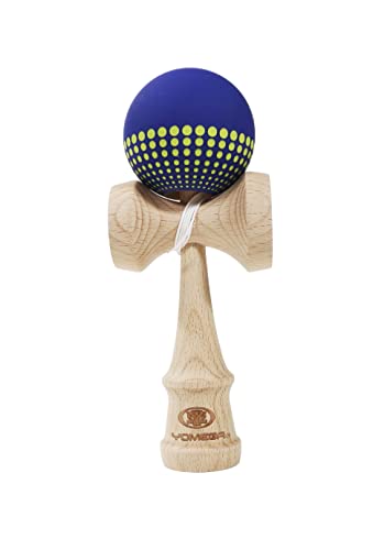 Yomega Pro Model Kendama – The Traditional Japanese Toss and Catch Skill Game with Rubberized Paint for Easier Skill Building Play (Dark Blue)