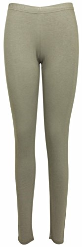 Legging grande taille extensible marron clair confortable sans compression 52 54