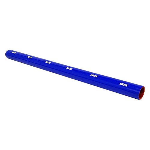 Image of HPS HTST-3F-075-BLUE High Temperature 4-Ply Reinforced Silicone Coolant Tube Hose, 75 psi Maximum Pressure, 3' Length, 3 /4 inch ID, Blue