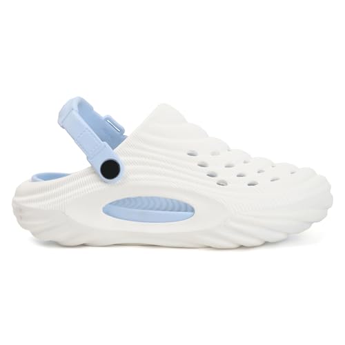 Image of Men's Lightweight EVA Clogs with Adjustable Back Strap | Breathable Anti-Skid Slip-On Sandals | Comfortable Casual Garden Beach Clogs for Indoor Outdoor