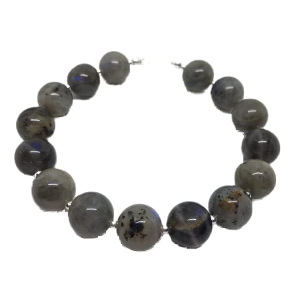 Bracelet labradorite 10mm LKBEADS pour harmoniser vos journées au bureau ou en soirée