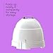 Conair Pro Style Bonnet Hair Dryer, 2 Heat Settings, Adjustable Height, Extra-Large Hood Size, 1875W Pro Style Bonnet Ionic Hair Dryer for Women, White