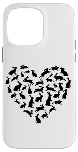 �n�[�g�`�̃E�T�M�̃V���G�b�g�o�j�[�A�j�}���A�[�g �X�}�z�P�[�X iPhone 14 Pro Max �p