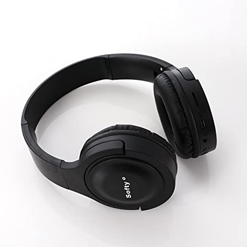 Image of SOFTY Q8 ON-Ear Wireless Bluetooth Headphone with MIC (TF Memory Card Slot, FM, AUX, MIC) - Black
