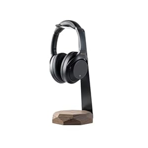 natureCRAFTS Wooden Headphone Stand, Iron Headphone Holder for Table top, Pc, Gaming and Internet Calling, 1 Pc,