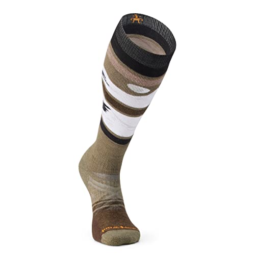Image of Smartwool Men's Ski Full Cushion Midnight Ski Pattern Over the Calf Socks