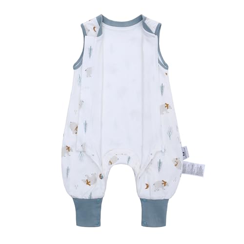 Image of Miracle Baby Sleep Sack with Feet, 1.0 TOG Wearable Blanket for Toddlers, Sleeveless Baby Sleeping Bag with Leg Openings