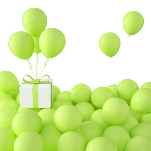 Image of KALOR Lime Green Balloons,100 Pcs 5 Inch Mini Matte Latex Balloons for Balloon Garland Arch, Birthday Decoration, Wedding Party, Baby Shower Decorations