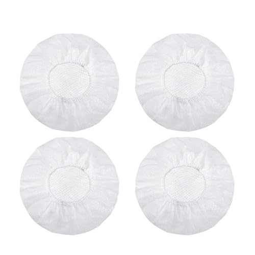 100 piezas de cubiertas desechables antideslizantes y resistentes al sudor de 100-120mm, blanco, para auriculares miniatura 5