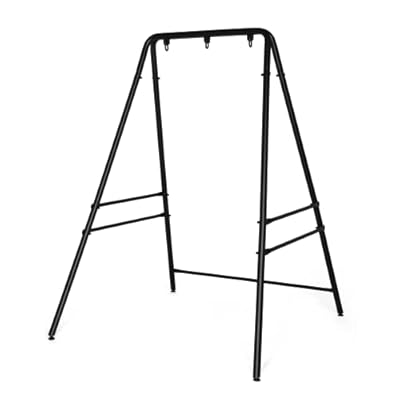 ONCLOUD Upgraded Hammock Chair Stand Metal Swing Stand Frame, Heavy Duty Steel Hammock Stand Only for Porch, Backyard, Indoor or Outdoor
