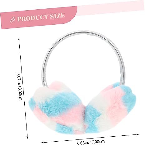 Color Earmuffs Fleece Adults Ear Covers for Sleeping Ear Wind Warming Warmth Ear Muff Pink Warmer Soft2