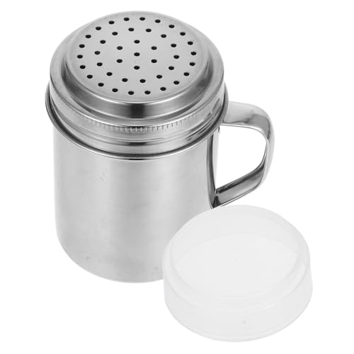 Unomor Versatile Kitchen Tool Metal Powder Dispenser Shaker for Seasoning Salt Sugar for Baking