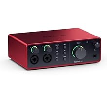 The music maker's studio hub: Connect your mics, guitars, synths and drum machines and get audio performance that matches what you'd find in a pro studio. Ready for all your gear: Two Scarlett 4th Gen mic preamps. Two Hi-Z instrument inputs. 4 line i...