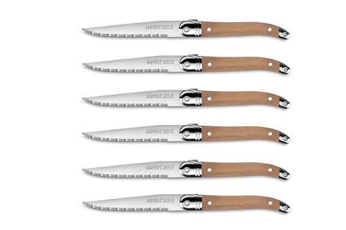 Coffret de 6 couteaux - Laguiole Héritage - Made In France (Bois Clair)