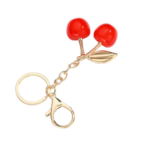 Uainhrt Cherry Design Pendant Key Chain Handbag Charm Decoration Accessories